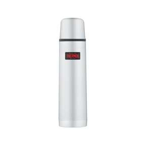 Termos z przyciskiem na nakrętce oraz z kubkiem 1 l THERMOS - nierdzewny