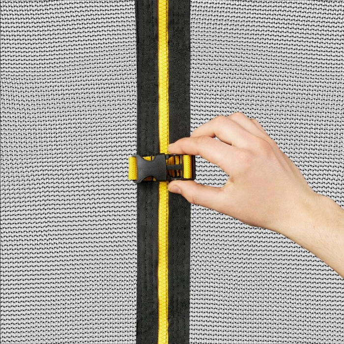 Trampolina ogrodowa dla dzieci HyperMotion - 244 cm 8FT - z drabinką i siatką wewnętrzną - do domu i ogrodu