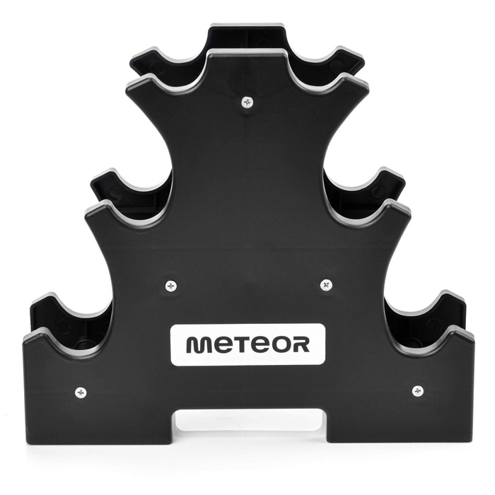 Zestaw hantli żeliwnych ze stojakiem Meteor