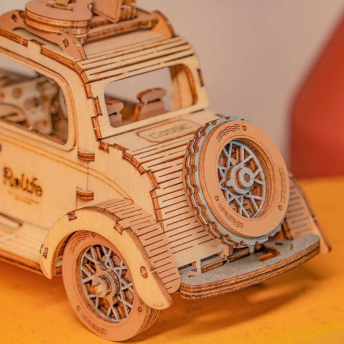 ROBOTIME Drewniany Model Puzzle 3D Zabytkowe Auto