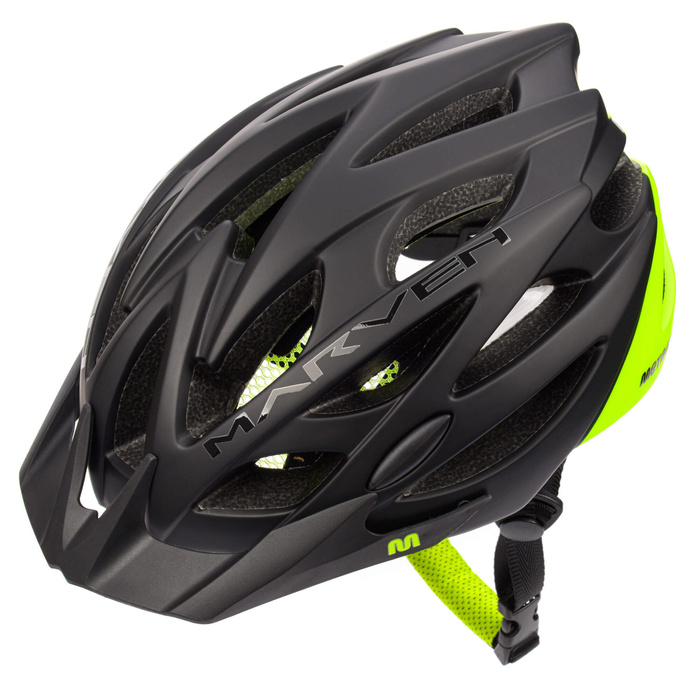 Kask rowerowy Meteor Marven L 58-61 cm czarny/zielony