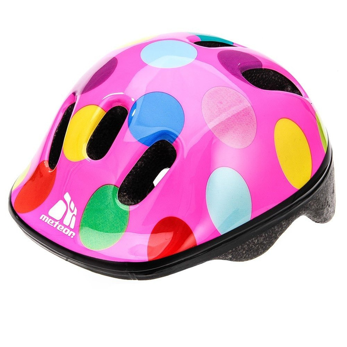 KASK ROWEROWY DZIECIĘCY METEOR MV6-2 DOTS