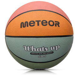 Piłka koszykowa Meteor What's up 5 jasnoniebieski/pomarańczowy