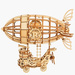 ROBOTIME Drewniany Model Puzzle 3D Sterowiec Steampunk