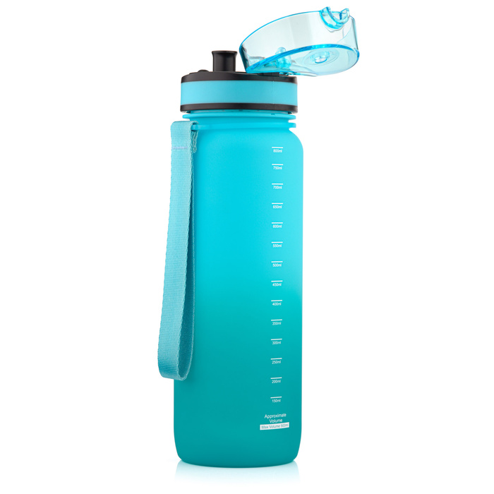 Bidon sportowy Meteor 800 ml zielony/błękitny