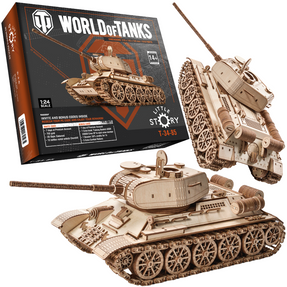 Little Story Drewniane Puzzle Model 3D - Czołg T-34-85
