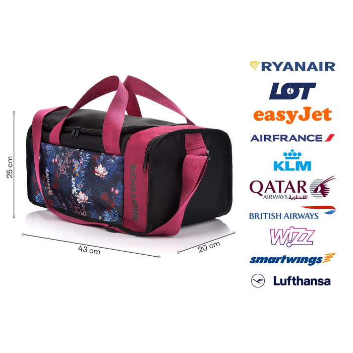 Torba fitness Meteor Nanuq 20 l Floral