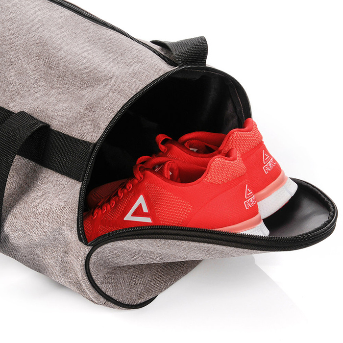 Torba fitness Meteor Siggy szary melanż/czarny