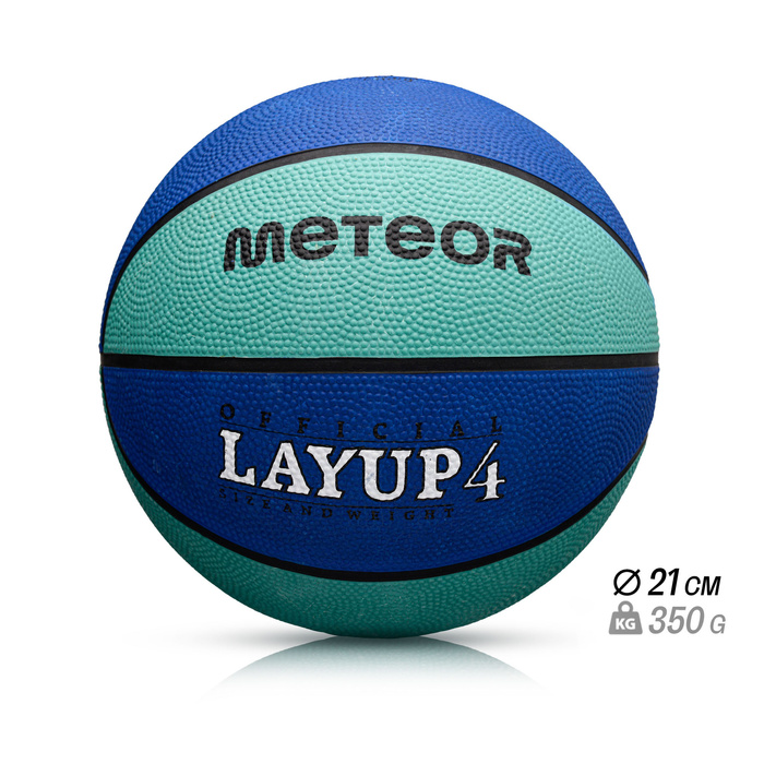 PIŁKA KOSZOWA METEOR LAYUP #4 niebieska