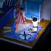 LITTLE STORY Składany Drewniany Model Puzzle 3D DIY Leo's room