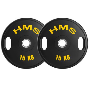 TOG15 2 x 15 KG TALERZ OLIMPIJSKI OGUMOWANY 2 x 15 KG HMS