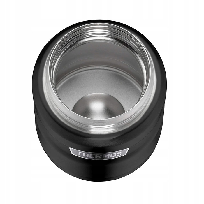 Termos na jedzenie z składaną łyżką i kubkiem THERMOS – metaliczny szary