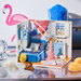 LITTLE STORY Składany Drewniany Model Puzzle 3D DIY Leo's room