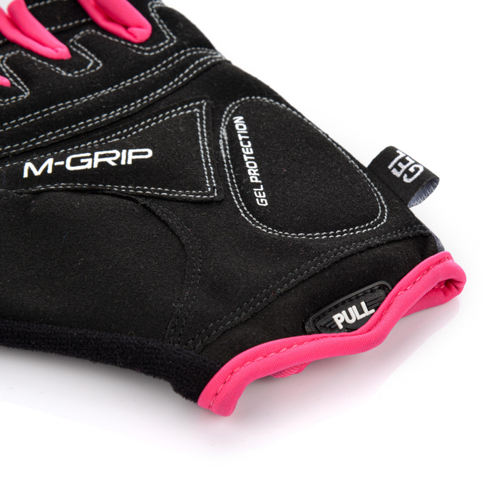 Rękawiczki rowerowe Meteor Gel GX34 grey-pink M