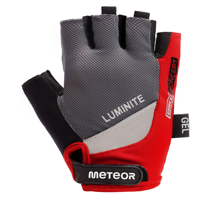 Rękawiczki rowerowe Meteor Gel GX33 red L