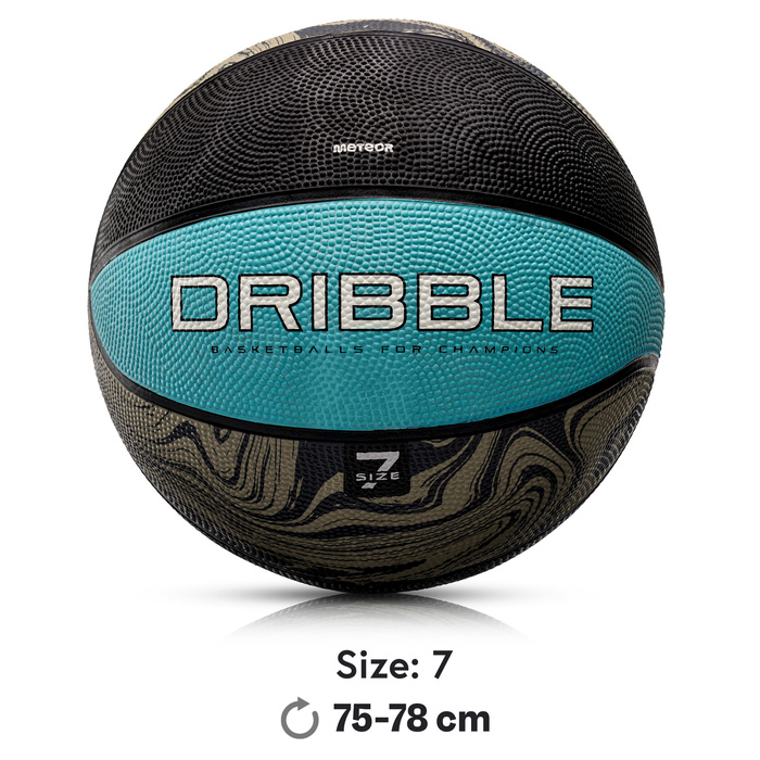 PIŁKA KOSZ. METEOR DRIBBLE #7 blue