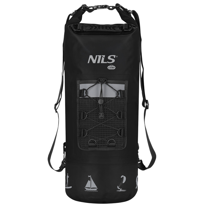 NC17108 PLECAK WODOODPORNY 25L CZARNY NILS CAMP