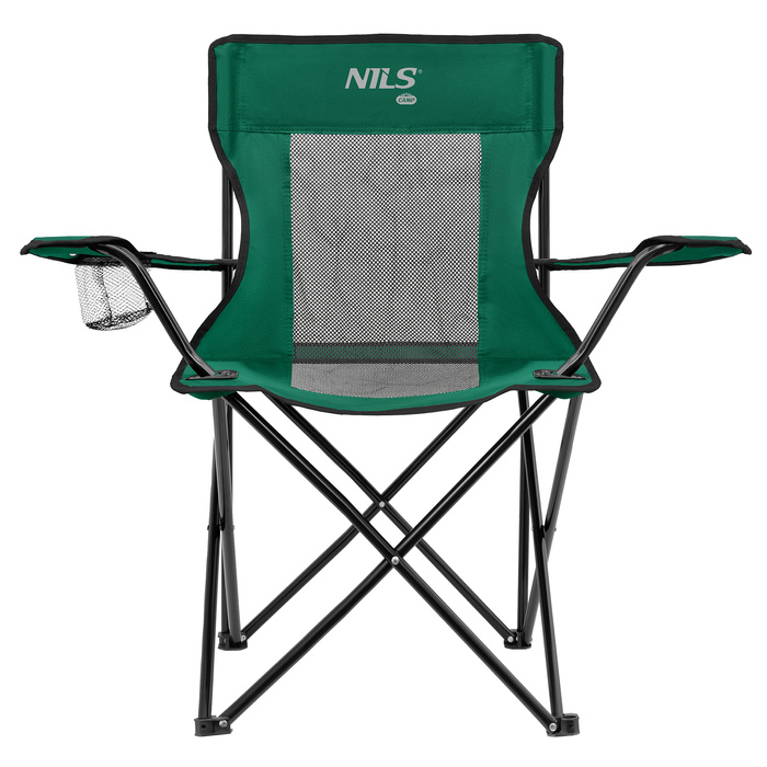 NC3302 KRZESŁO TURYSTYCZNE ZIELONO-CZARNY NILS CAMP