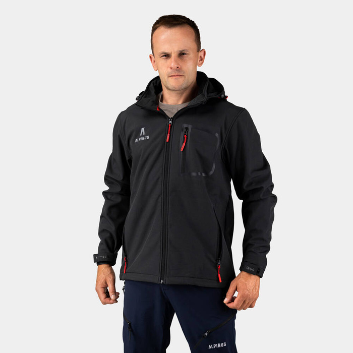 Kurtka męska Softshell Alpinus Stenshuvud BR43371 czarna rozmiar XL