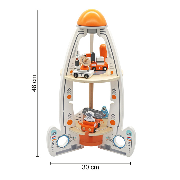 Drewniana rakieta – stacja kosmiczna