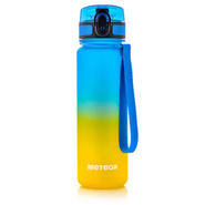 Bidon sportowy Meteor 500 ml niebieski/zółty
