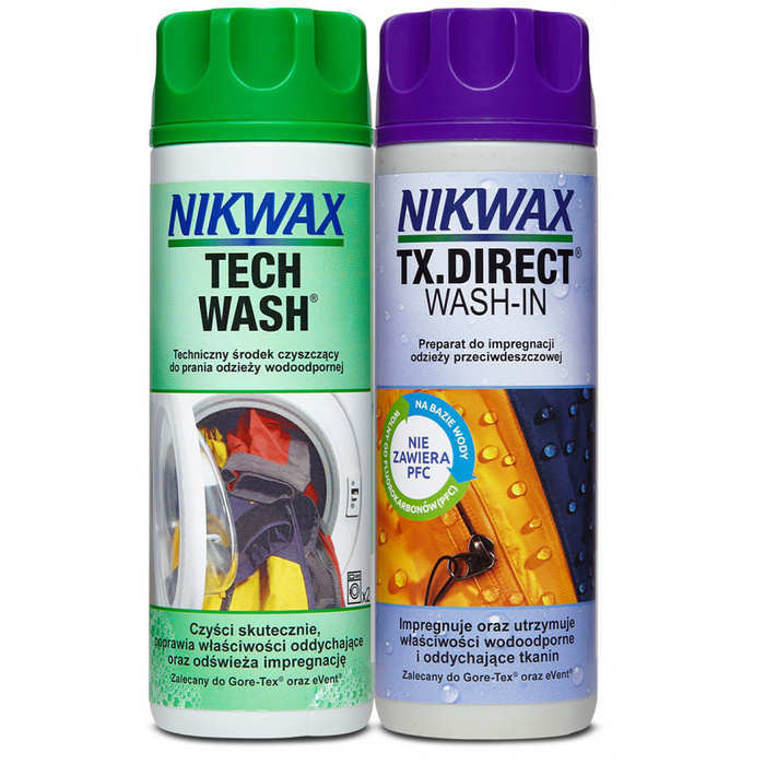 ZESTAW DO PIELĘGNACJI ODZIEŻY I SPRZĘTU OUTDOOR TECH WASH/TX.DIRECT NIKWAX