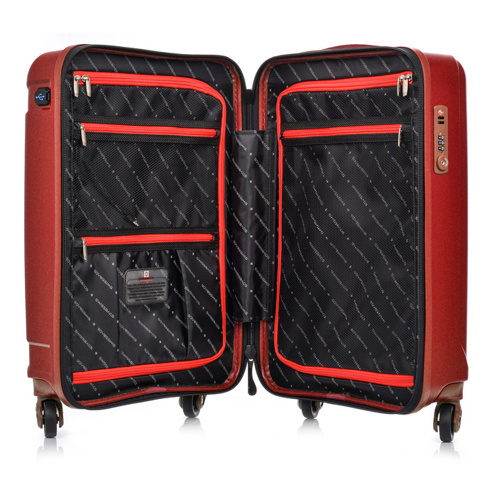 Walizka kabinowa SwissBags Tourist 55 cm czerwony