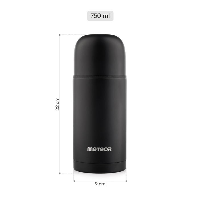 Termos Meteor 750 ml czarny
