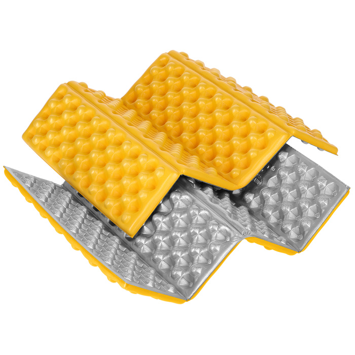 NC17105 KARIMATA KEMPINGOWA DO SIEDZENIA Z PODBICIEM ALUMINIOWYM +IXPE 40 CM ŻÓŁTA NILS CAMP