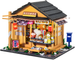 LITTLE STORY Składany Drewniany Model Puzzle 3D DIY Corner Grocery Store