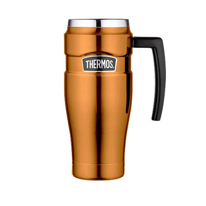 Kubek Termiczny Termos z uchwytem THERMOS - miedziany