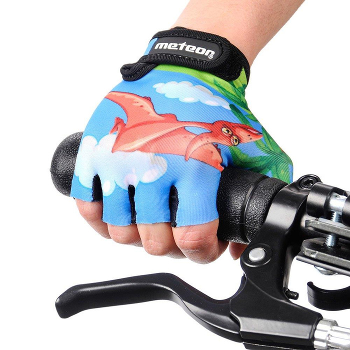 RĘKAWICZKI ROWEROWE METEOR JUNIOR DINOSAUR S