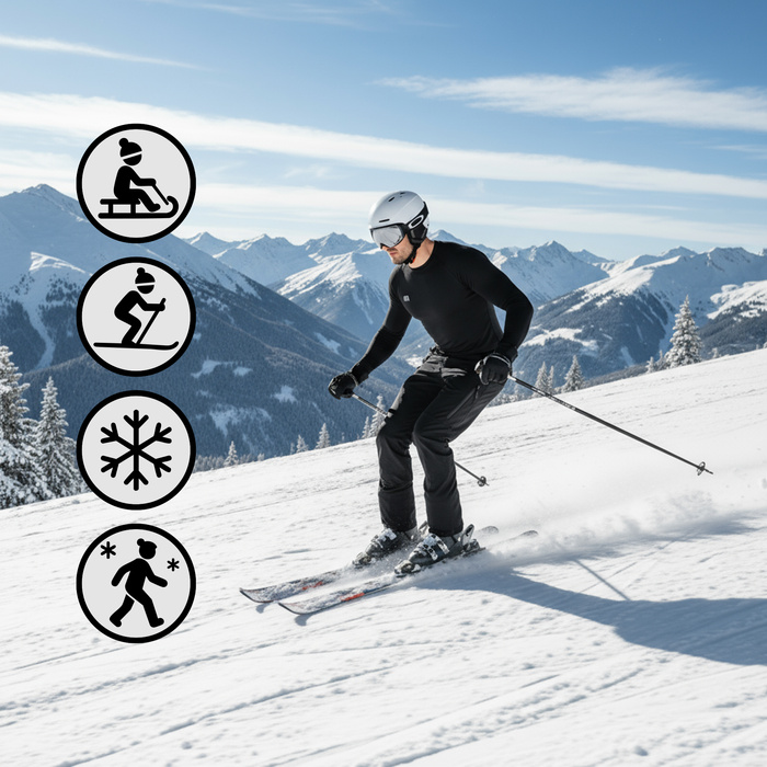 Zestaw bielizny termoaktywnej Meteor MT dla mężczyzn XL czarny