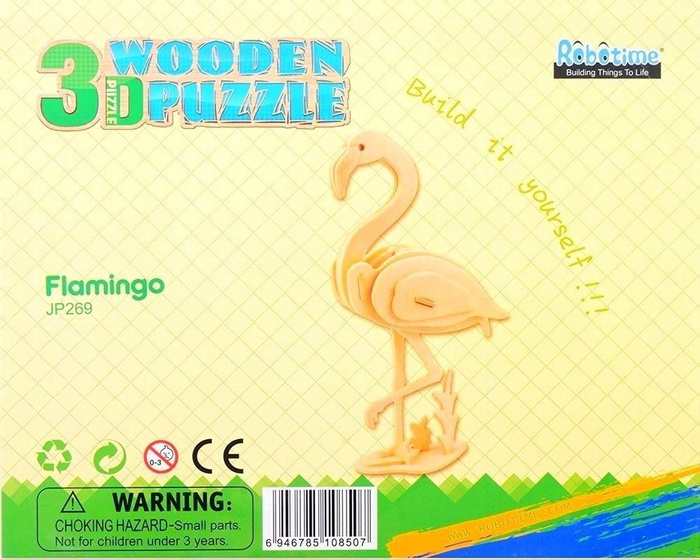 ROBOTIME Drewniane Puzzle 3D Model Flaming