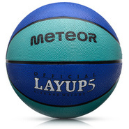 PIŁKA KOSZOWA METEOR LAYUP #5 niebieska