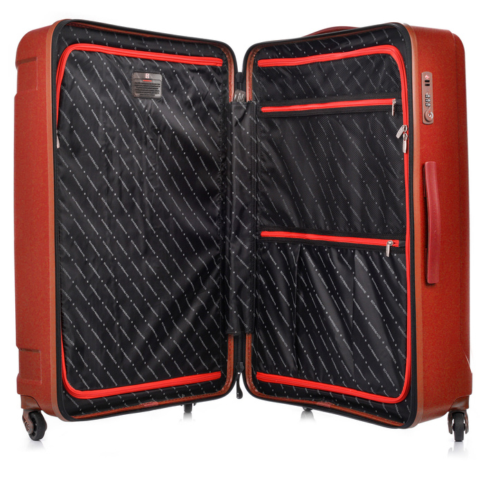 Duża walizka SwissBags Tourist 75 cm czerwony