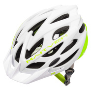Kask rowerowy Meteor Marven S 52-56 cm biały/neonowy zielony
