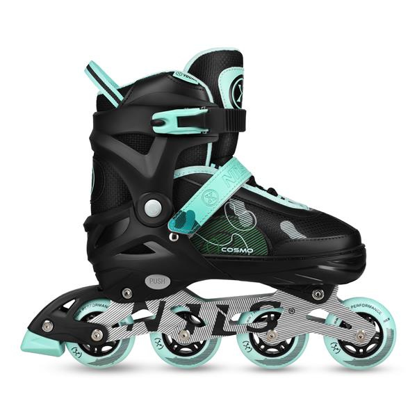 NA13808 ŁYŻWOROLKI COSMO ZIELONE ROZM. L(38-41) NILS EXTREME