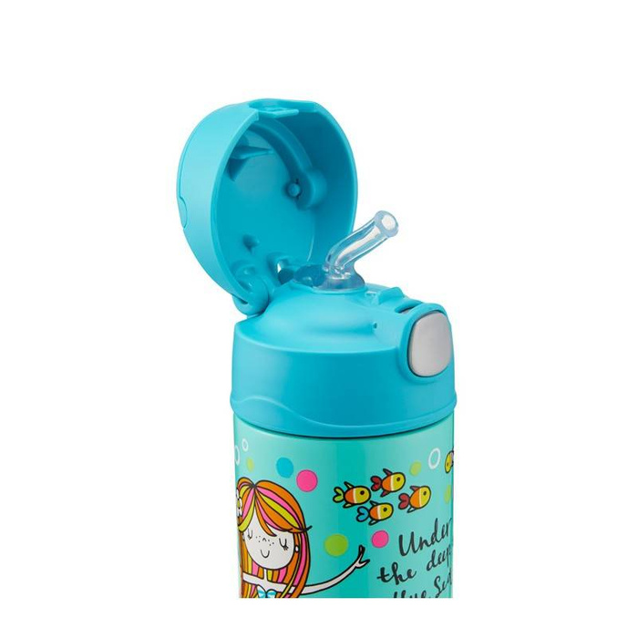 Termos dziecięcy ze słomką 355 ml THERMOS – syrena