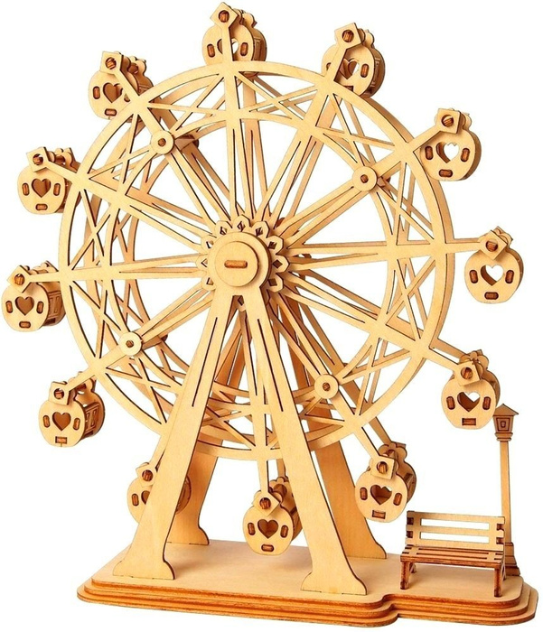 ROBOTIME Drewniany Model Puzzle 3D Diabelski Młyn