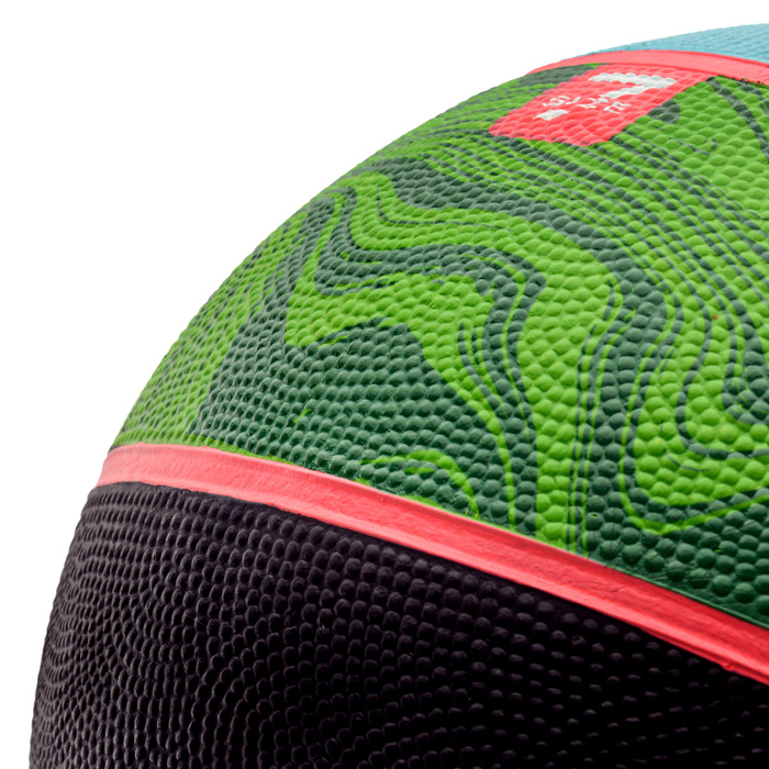 PIŁKA KOSZ. METEOR DRIBBLE #7 blue/green