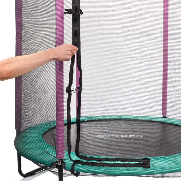 Trampolina dla dzieci Meteor TRP-60 140 cm miętowy/różowy