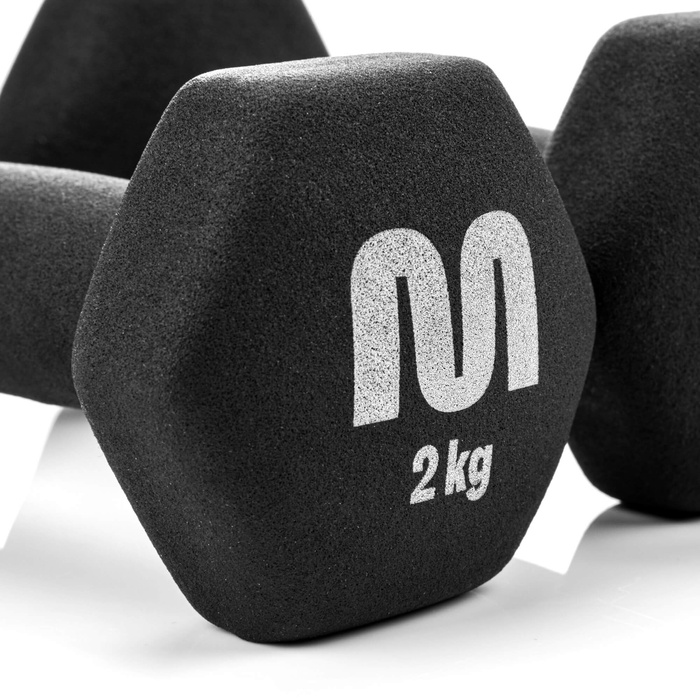 Zestaw hantli żeliwnych 2x2 kg Meteor