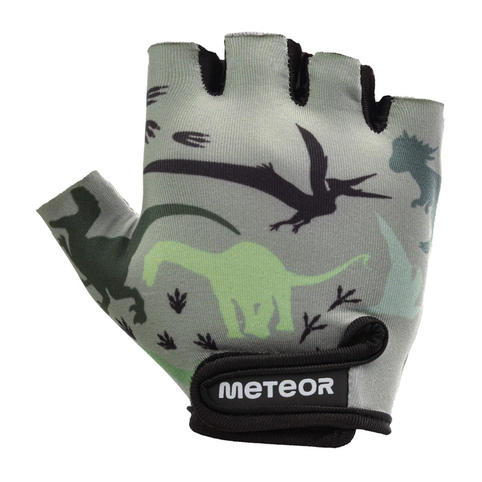 Rękawiczki rowerowe Meteor Kids Dinosaurs XS