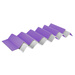 NC17103 KARIMATA SKŁADANA TURYSTYCZNA Z PODBICIEM ALUMINIOWYM + XPE 195 CM FIOLETOWA NILS CAMP