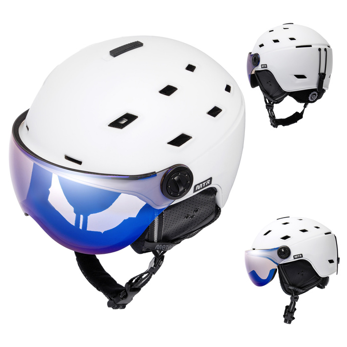 Kask narciarski Meteor Glide L 58-61 cm biały