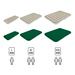 NC2803 MATERAC TURYSTYCZNY DMUCHANY 203X152X22 CM ZIELONY NILS CAMP