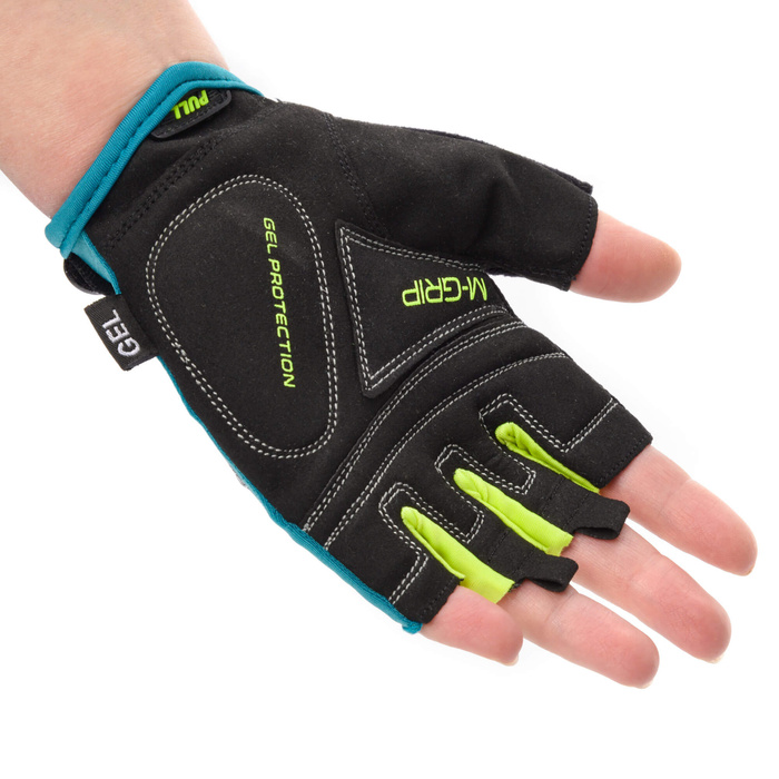 Rękawiczki rowerowe Meteor Gel GX39 XXS ciemny zielony-zielony