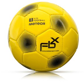 Piłka nożna METEOR FBX #1 neonowa żółta
