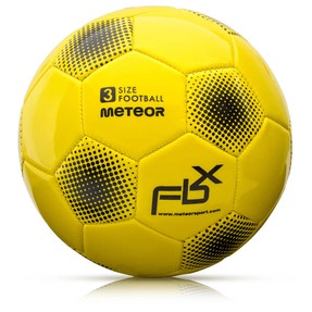 Piłka nożna METEOR FBX #3 neonowa żółta